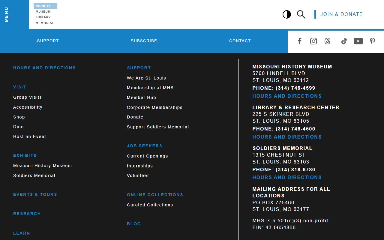 Missouri History Museum holding historical St. Louis death index records and obituaries