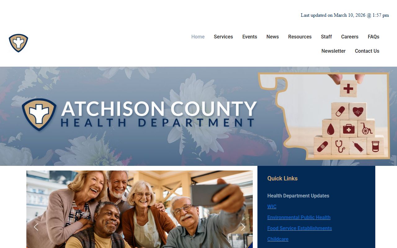 Atchison County Health Department website for Atchison County death index