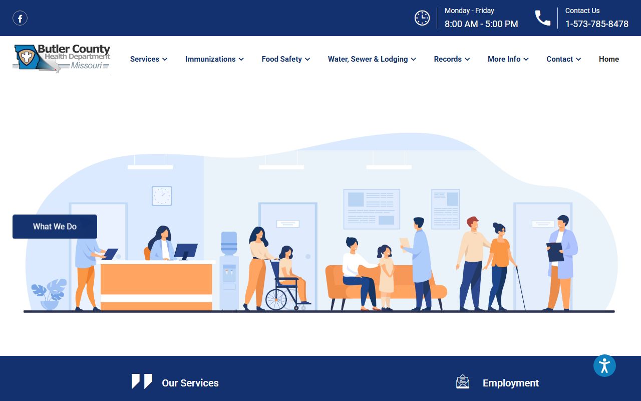 Butler County Health Department website for Butler County death index records