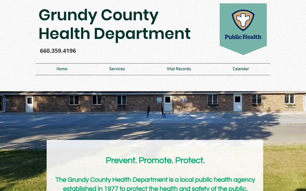 Grundy County Health Department for Grundy County death index records