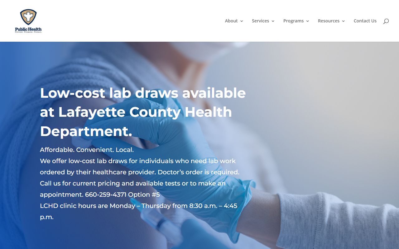 Lafayette County Health Department website for Lafayette County death index records