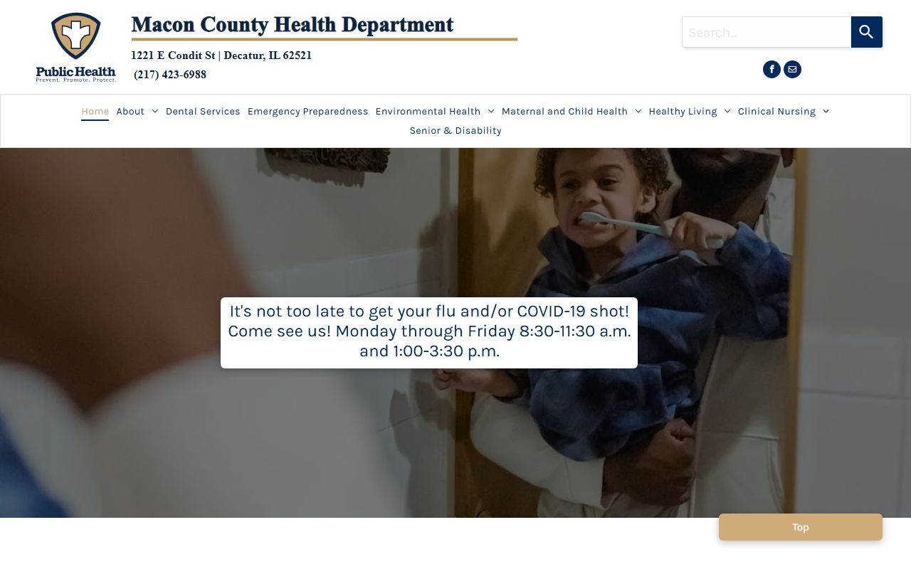 Macon County Health Department for Macon County death index records