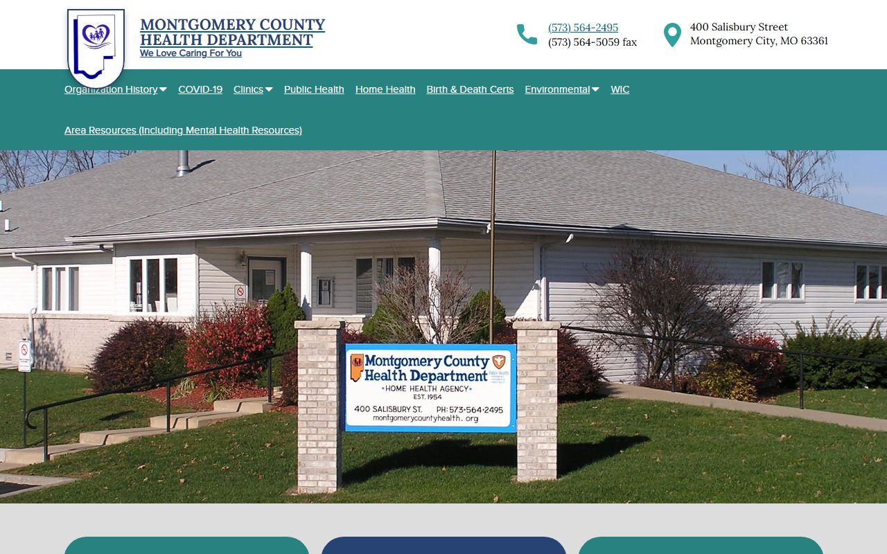 Montgomery County Health Department website for Montgomery County death index records