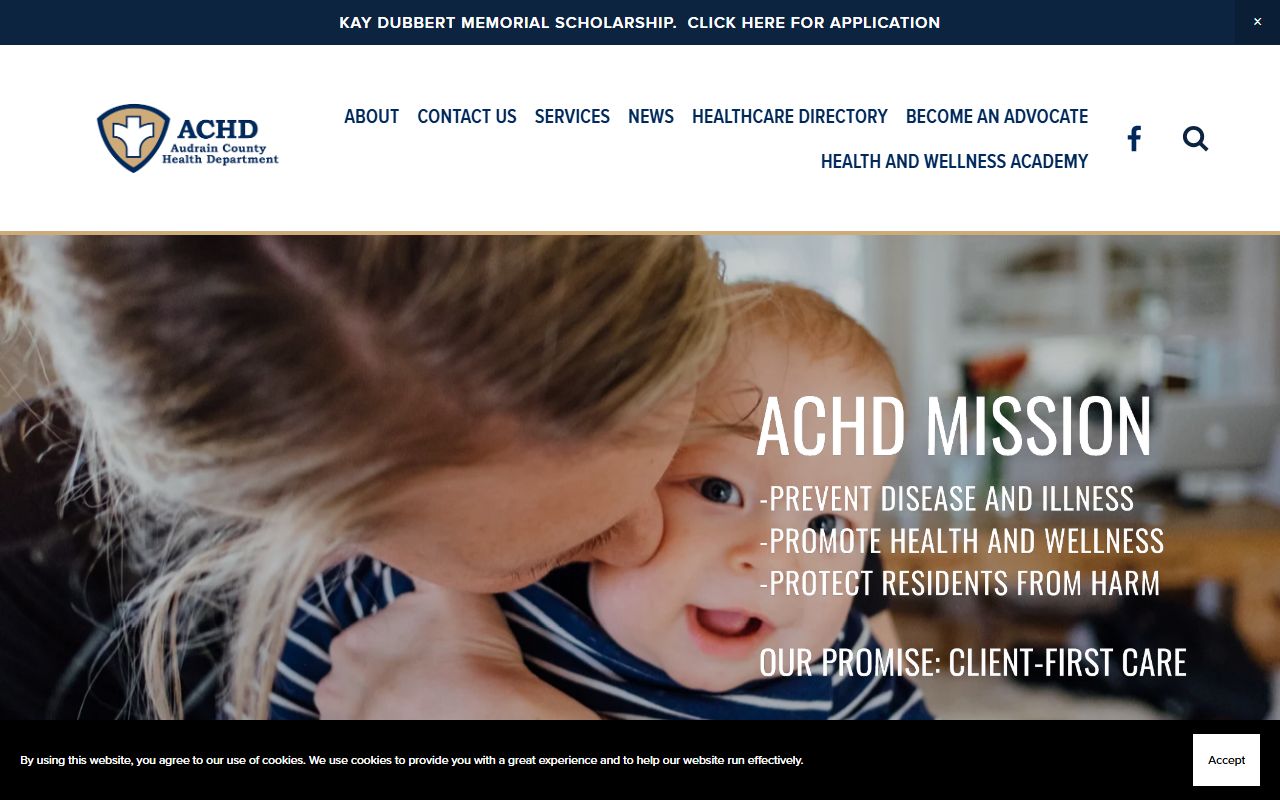 Audrain County Health Department website for death index records in Mexico, MO